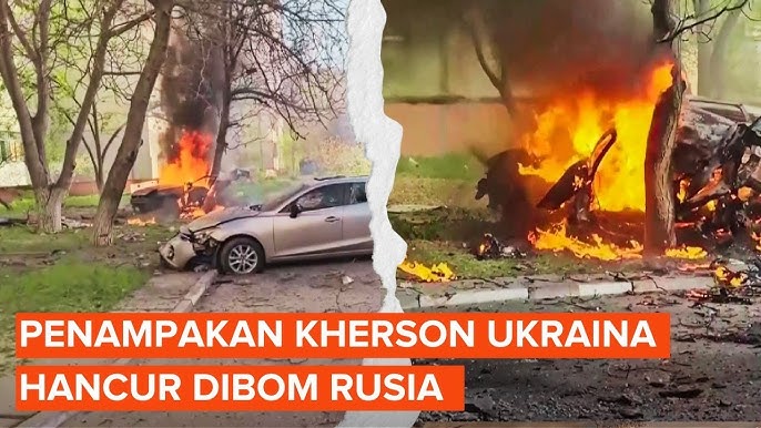 Potret Kehancuran di Kherson, Ukraina Akibat Serangan Bom Rusia: Satu Orang Tewas