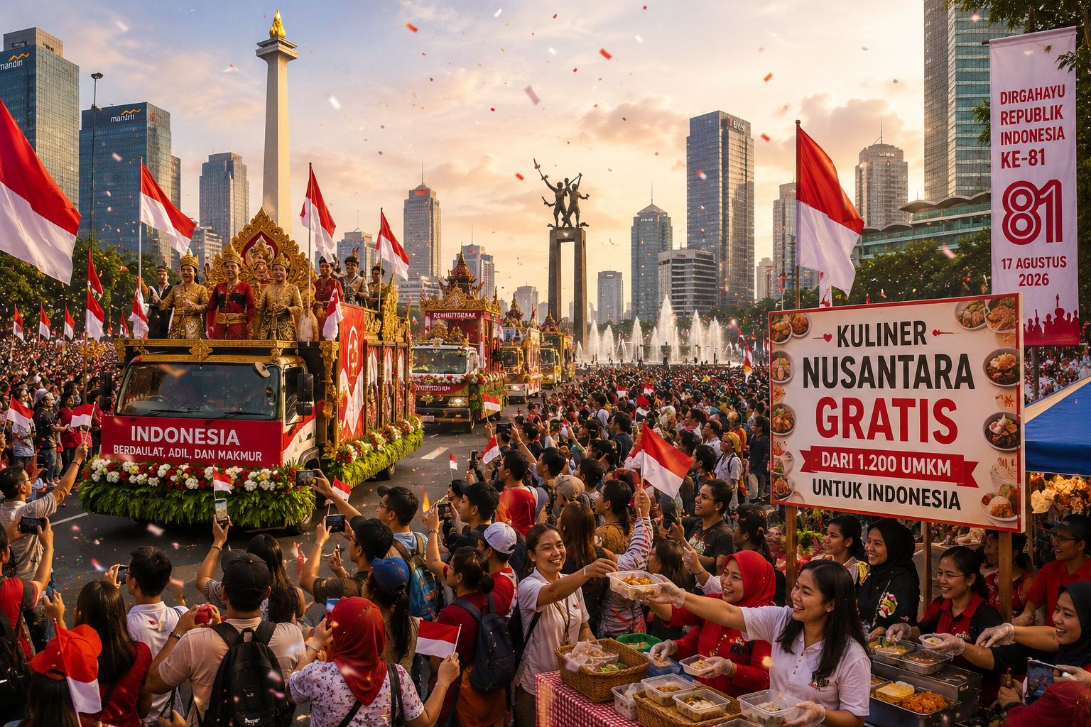 Karnaval dan Kuliner Nusantara Gratis Meriahkan HUT ke-81 RI 1 image 6