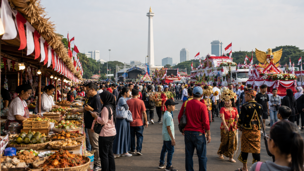 Karnaval dan Kuliner Nusantara Gratis Meriahkan HUT ke-81 RI 2 Karnaval dan kuliner Nusantara gratis dalam Pesta Rakyat HUT RI